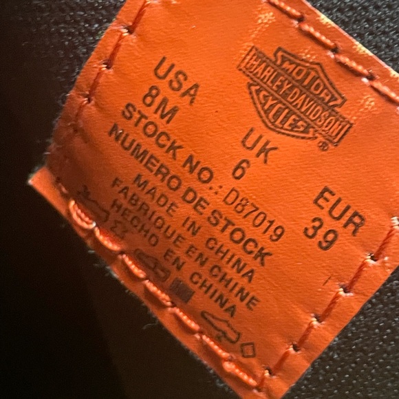 Harley-Davidson Leather Risa LDS Harness Boots size 8  Waterproof Hydro-guard - Picture 8 of 13